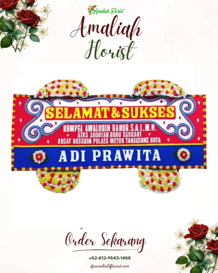 Papan Bunga Ucapan Selamat Slogohimo